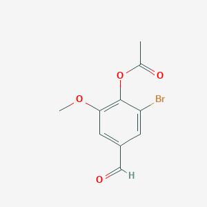 2-Bromo-4-formyl-6-methoxyphenyl acetateͼƬ