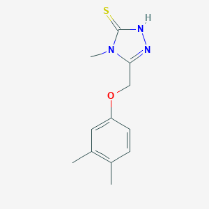 5-[(3,4-Dimethylphenoxy)methyl]-4-methyl-4H-1,2,4-triazole-3-thiolͼƬ