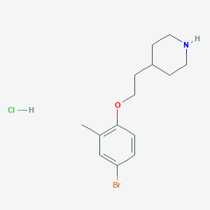 4-[2-(4-Bromo-2-methylphenoxy)ethyl]piperidinehydrochlorideͼƬ