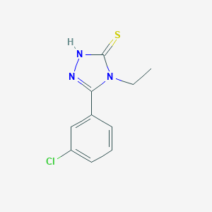 5-(3-Chlorophenyl)-4-ethyl-4H-1,2,4-triazole-3-thiolͼƬ