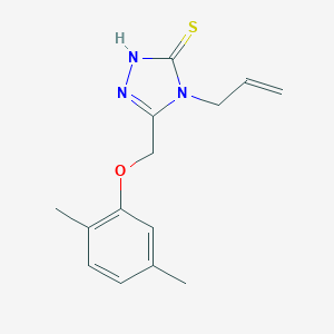 4-Allyl-5-[(2,5-dimethylphenoxy)methyl]-4H-1,2,4-triazole-3-thiol图片