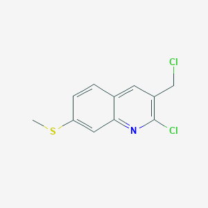 2-Chloro-3-(chloromethyl)-7-(methylsulfanyl)quinolineͼƬ