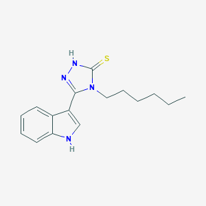 4-Hexyl-5-(1H-indol-3-yl)-4H-1,2,4-triazole-3-thiolͼƬ