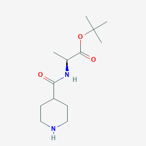 (S)-TERT-BUTYL 2-(PIPERIDINE-4-CARBOXAMIDO)PROPANOATEͼƬ