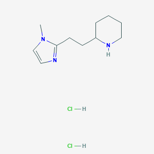 2-[2-(1-methyl-1H-imidazol-2-yl)ethyl]piperidine dihydrochlorideͼƬ