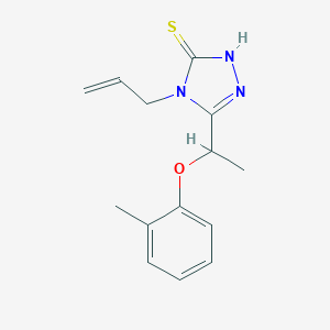 4-Allyl-5-[1-(2-methylphenoxy)ethyl]-4H-1,2,4-triazole-3-thiolͼƬ