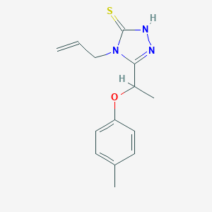 4-Allyl-5-[1-(4-methylphenoxy)ethyl]-4H-1,2,4-triazole-3-thiolͼƬ