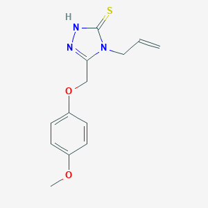 4-Allyl-5-[(4-methoxyphenoxy)methyl]-4H-1,2,4-triazole-3-thiolͼƬ