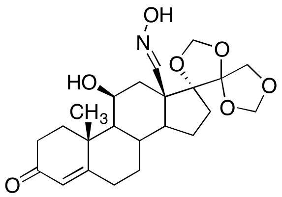 11-hydroxy-17,20:20,21-bis(methylenedioxy)-3-oxo-18-oxime Pregn-4-en-18-alͼƬ