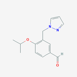 4-Isopropoxy-3-pyrazol-1-ylmethyl-benzaldehydeͼƬ