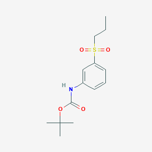 t-Butyl N-[3-(propane-1-sulfonyl)phenyl]carbamateͼƬ