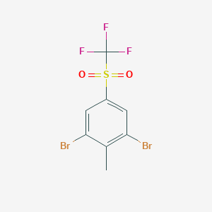 1,3-Dibromo-2-methyl-5-((trifluoromethyl)sulfonyl)benzeneͼƬ