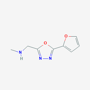 {[5-(furan-2-yl)-1,3,4-oxadiazol-2-yl]methyl}(methyl)amineͼƬ