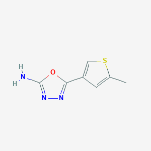 5-(5-methyl-3-thienyl)-1,3,4-oxadiazol-2-amine图片