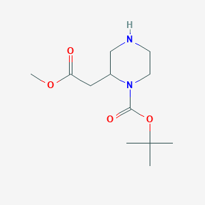 tert-butyl2-(2-methoxy-2-oxoethyl)piperazine-1-carboxylateͼƬ