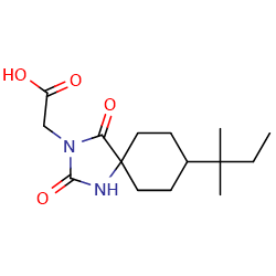 2-[8-(2-methylbutan-2-yl)-2,4-dioxo-1,3-diazaspiro[4,5]decan-3-yl]aceticacidͼƬ