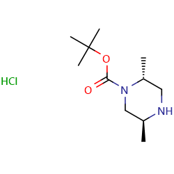 tert-butyl(2R,5S)-2,5-dimethylpiperazine-1-carboxylatehydrochloride图片