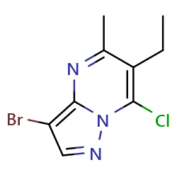 3-bromo-7-chloro-6-ethyl-5-methylpyrazolo[1,5-a]pyrimidineͼƬ