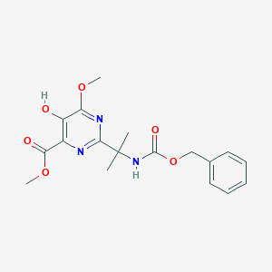 5-Hydroxy-2-[1-methyl-1-[[benzylcarbamoyl]amino]ethyl]-6-methoxypyrimidine-4-carboxylic Acid Methyl EsterͼƬ