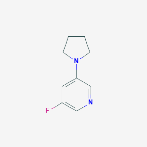 3-Fluoro-5-(pyrrolidin-1-yl)pyridineͼƬ