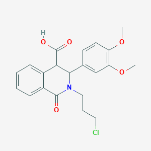 2-(3-Chloropropyl)-3-(3,4-dimethoxyphenyl)-1-oxo-1,2,3,4-tetrahydroisoquinoline-4-carboxylic AcidͼƬ