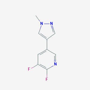 2,3-Difluoro-5-(1-methyl-1H-pyrazol-4-yl)pyridineͼƬ