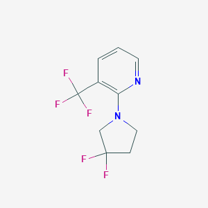 2-(3,3-Difluoropyrrolidin-1-yl)-3-(trifluoromethyl)pyridineͼƬ