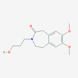 1,3,4,5-Tetrahydro-3-(3-hydroxypropyl)-7,8-dimethoxy-2H-3-benzazepin-2-oneͼƬ