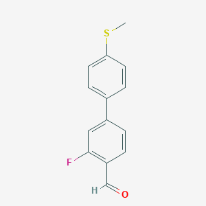 2-Fluoro-4-[4-(methylsulfanyl)phenyl]benzaldehydeͼƬ