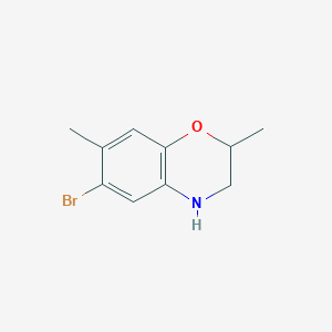 6-bromo-2,7-dimethyl-3,4-dihydro-2H-1,4-benzoxazineͼƬ