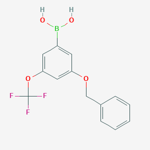 (3-(Benzyloxy)-5-(trifluoromethoxy)phenyl)boronic acidͼƬ