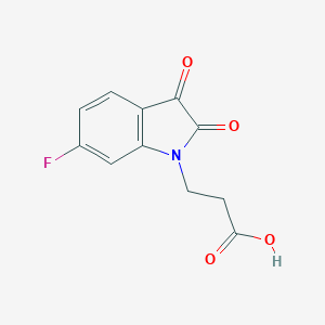 3-(6-Fluoro-2,3-dioxo-2,3-dihydro-1H-indol-1-yl)propanoic AcidͼƬ