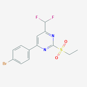 4-(4-bromophenyl)-6-(difluoromethyl)-2-(ethylsulfonyl)pyrimidineͼƬ