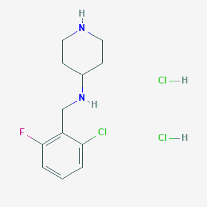 N-(2-Chloro-6-fluorobenzyl)piperidin-4-amine dihydrochloride图片