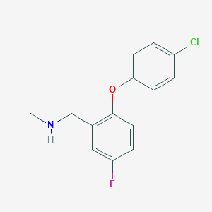 2-(4-氯苯氧基)-5-氟-N-甲基苄胺图片