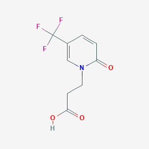 3-(2-Oxo-5-(trifluoromethyl)-2H-pyridin-1-yl)propionic AcidͼƬ