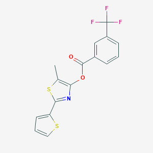 5-methyl-2-(2-thienyl)-1,3-thiazol-4-yl 3-(trifluoromethyl)benzenecarboxylateͼƬ