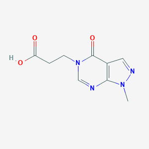 3-(1-Methyl-4-oxo-1,4-dihydro-pyrazolo[3,4-d]pyrimidin-5-yl)-propionic AcidͼƬ