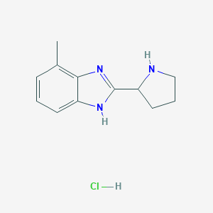 4-Methyl-2-(2-pyrrolidinyl)-1H-benzimidazole HydrochlorideͼƬ