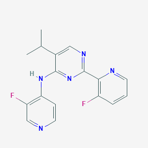 2-(3-Fluoro-2-pyridinyl)-N-(3-fluoro-4-pyridinyl)-5-isopropyl-4-pyrimidinamine图片