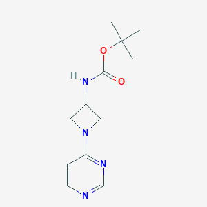 tert-Butyl N-[1-(pyrimidin-4-yl)azetidin-3-yl]carbamateͼƬ