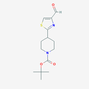 tert-Butyl 4-(4-Formyl-1,3-thiazol-2-yl)tetrahydro-1(2H)-pyridinecarboxylateͼƬ