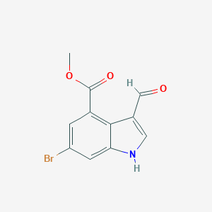 Methyl 6-Bromo-3-formyl-1H-indole-4-carboxylateͼƬ