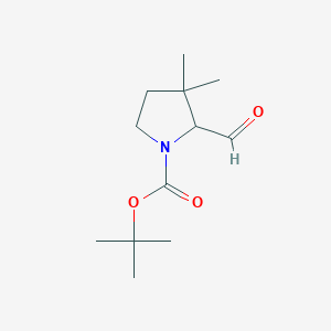 tert-butyl 2-formyl-3,3-dimethylpyrrolidine-1-carboxylate图片