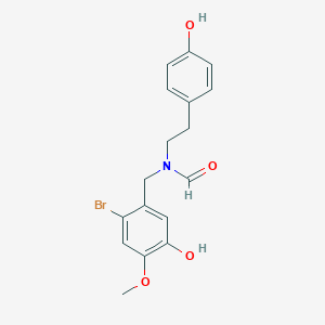 N-(p-Hydroxyphenethyl)-N-(2-bromo-5-hydroxy-4-methoxybenzyl)formamideͼƬ