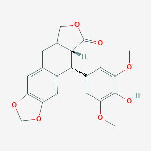 5-(4-Hydroxy-3,5-dimethoxyphenyl)-5,8,8a,9-tetrahydrofuro[3',4':6,7]naphtho[2,3-d][1,3]dioxol-6(5aH)-oneͼƬ