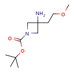 tert-butyl3-amino-3-(2-methoxyethyl)azetidine-1-carboxylateͼƬ