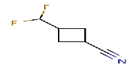 3-(difluoromethyl)cyclobutane-1-carbonitrile图片