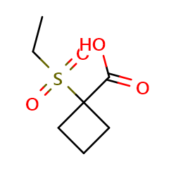 1-(ethanesulfonyl)cyclobutane-1-carboxylicacidͼƬ