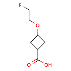 3-(2-fluoroethoxy)cyclobutane-1-carboxylicacidͼƬ